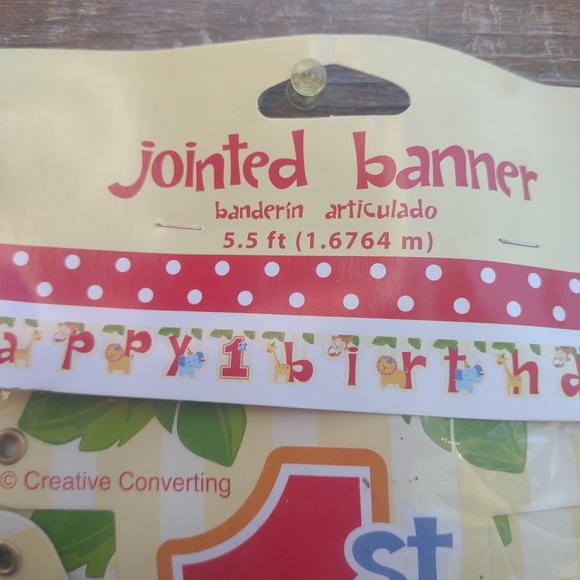 🆕 Happy 1St birthday party banner - Picture 4 of 4